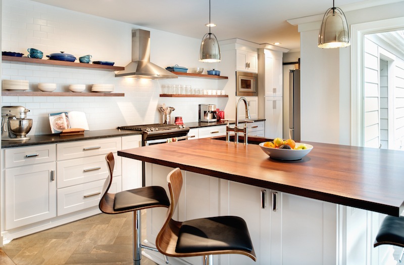 This open-concept kitchen is now the heart of the home